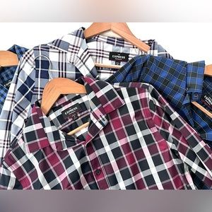 (4) Men’s Express Performance Button Up